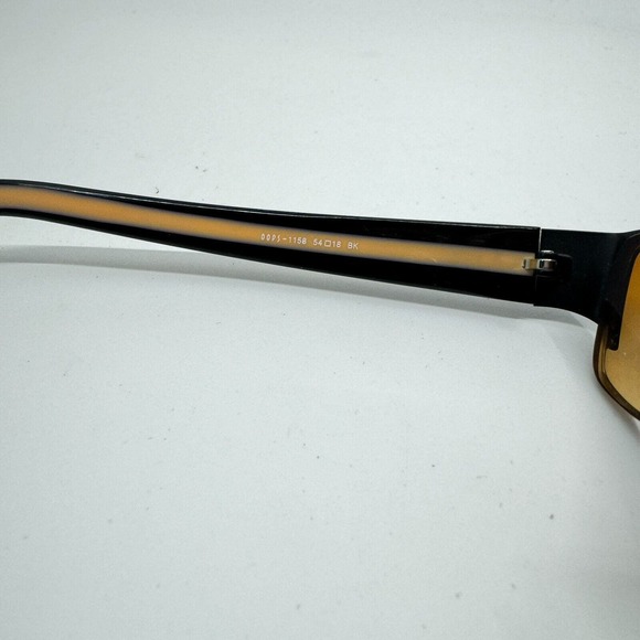 Oops Sunglasses Frames Rectangular Black orange oops-1158 54-18 H10125 - Picture 5 of 7